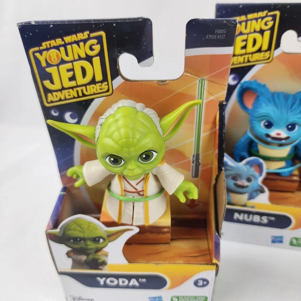 Star Wars Young Jedi Adventures lot of 4 Yoda, Kai, Lys,‎ and Nubs Hasbro